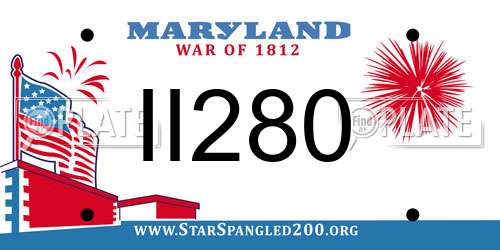 II280 Maryland License Plate