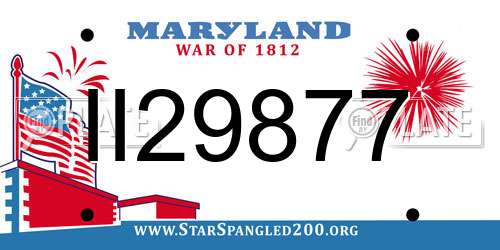 II29877 Maryland License Plate