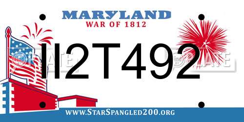 II2T492 Maryland License Plate