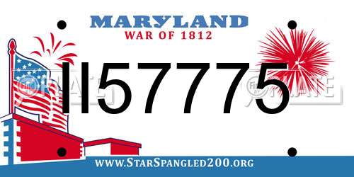 II57775 Maryland License Plate
