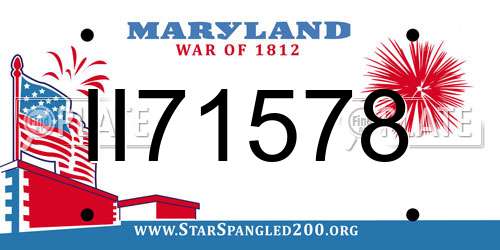 II71578 Maryland License Plate