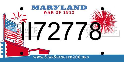 II72778 Maryland License Plate