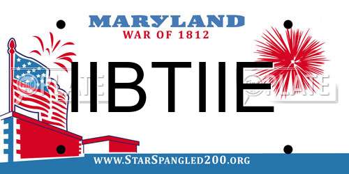 IIBTIIE Maryland License Plate
