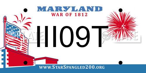 III09T Maryland License Plate