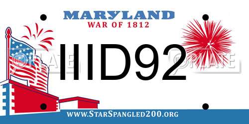 IIID92 Maryland License Plate