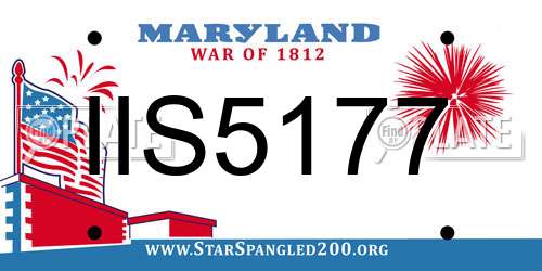 IIS5177 Maryland License Plate