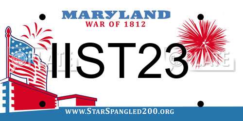 IIST23 Maryland License Plate