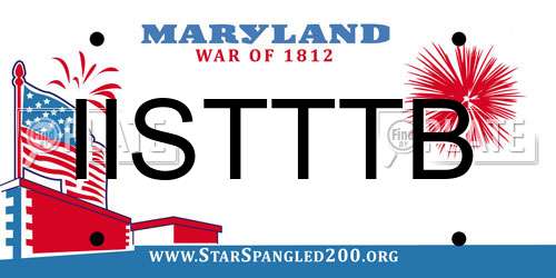 IISTTTB Maryland License Plate