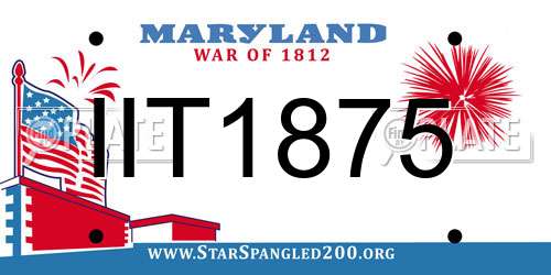 IIT1875 Maryland License Plate