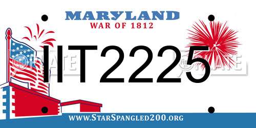 IIT2225 Maryland License Plate
