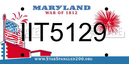 IIT5129 Maryland License Plate