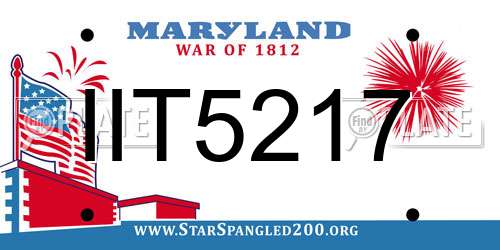 IIT5217 Maryland License Plate