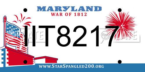 IIT8217 Maryland License Plate