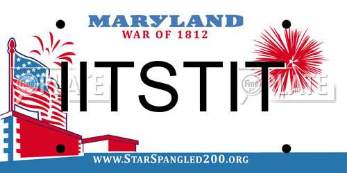 IITSTIT Maryland License Plate