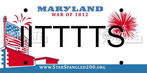 IITTTTS Maryland License Plate