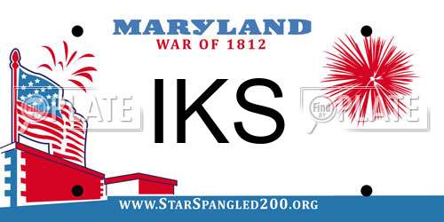 IKS Maryland License Plate