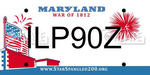 ILP90Z Maryland License Plate