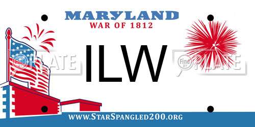 ILW Maryland License Plate