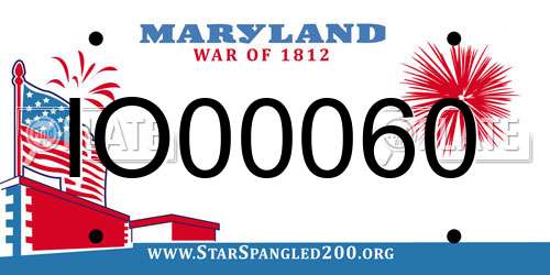 IO00060 Maryland License Plate