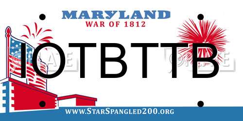 IOTBTTB Maryland License Plate