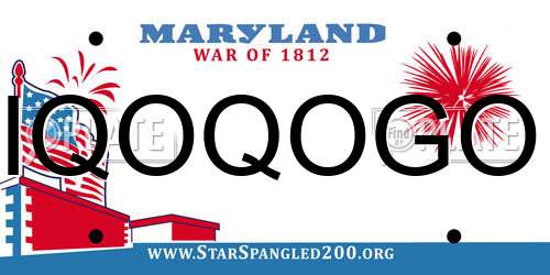 IQOQOGO Maryland License Plate