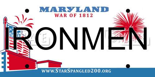IRONMEN Maryland License Plate