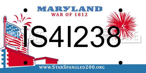 IS4I238 Maryland License Plate