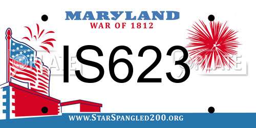 IS623 Maryland License Plate