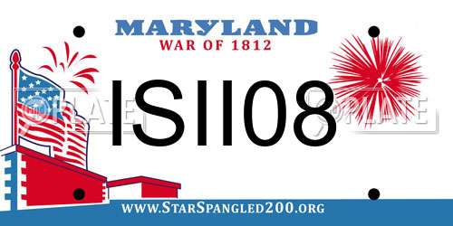 ISII08 Maryland License Plate
