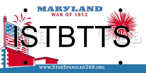 ISTBTTS Maryland License Plate