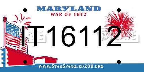 IT16112 Maryland License Plate