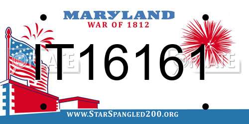 IT16161 Maryland License Plate