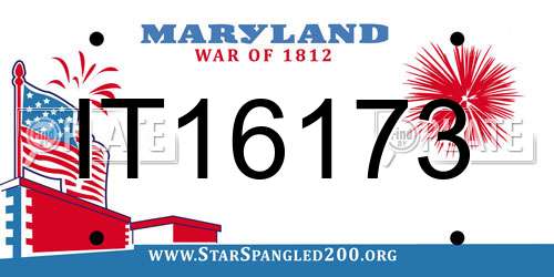 IT16173 Maryland License Plate