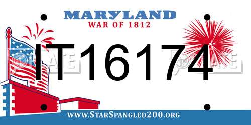IT16174 Maryland License Plate