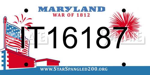 IT16187 Maryland License Plate