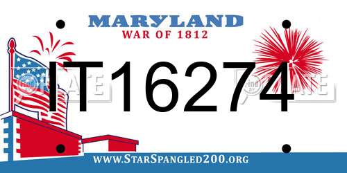 IT16274 Maryland License Plate