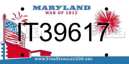 IT39617 Maryland License Plate