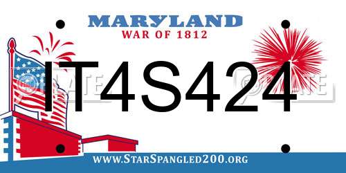 IT4S424 Maryland License Plate