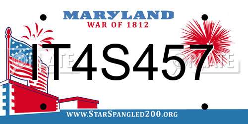 IT4S457 Maryland License Plate