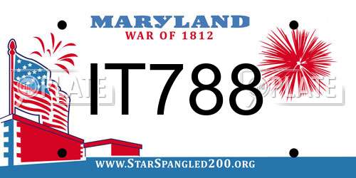 IT788 Maryland License Plate