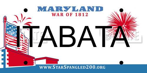 ITABATA Maryland License Plate