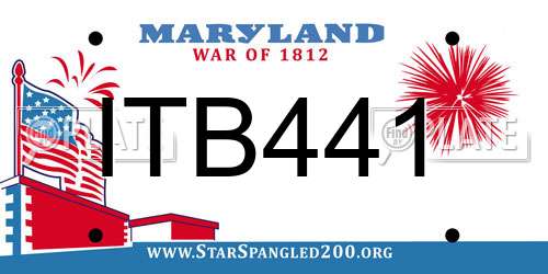ITB441 Maryland License Plate