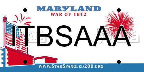 ITBSAAA Maryland License Plate