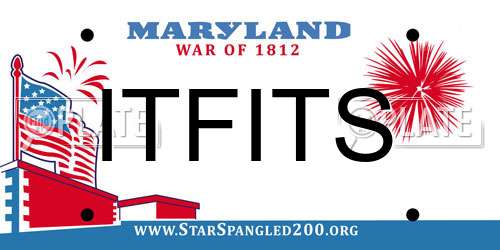 ITFITS Maryland License Plate