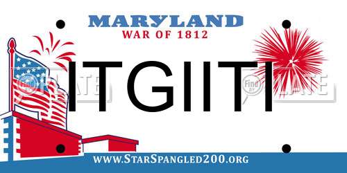 ITGIITI Maryland License Plate