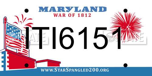 ITI6151 Maryland License Plate