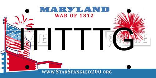 ITITTTG Maryland License Plate