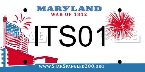 ITS01 Maryland License Plate