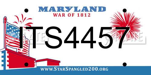 ITS4457 Maryland License Plate