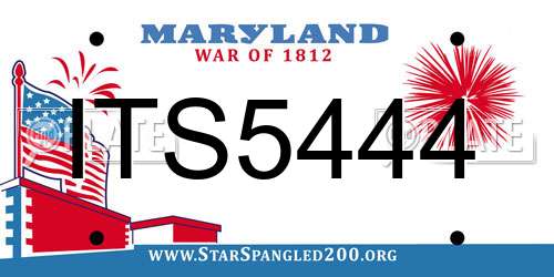 ITS5444 Maryland License Plate